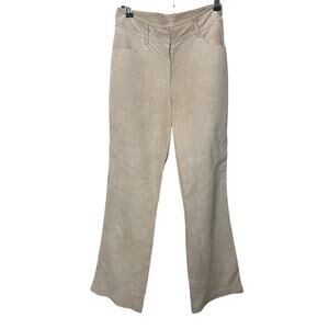 Vintage Spiegel Suede Leather Pants Women’s Sz 6 Beige Bootcut Straight
